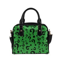 Riddler Question Mystery PU Leather Shoulder Handbag Bag - £30.02 GBP