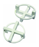 100 Circular rOund TILE SPACERS 1/8&quot; 3 mm 2 sided WHITE Plastic Circle T... - $34.05 CAD