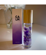 Scented Essential Oil Blend Infused Amethyst Crystals/Rollerball TSA Pur... - £7.63 GBP
