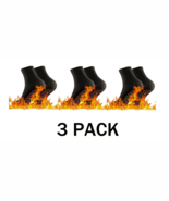 3 Pair Self Heating Tourmaline Socks Heated Socks for Women &amp; Men Black ... - $326.61 MXN