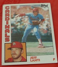 Jeff Lahti, Cardinals, 1984 #593 Topps Card, VG COND - $0.99