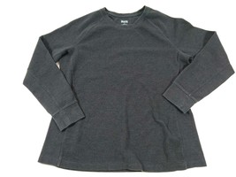 Duluth Trading Men XL Gray Shirt Waffle Knit Thermal L/S Crew Neck Pull ... - $14.85
