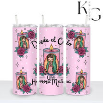 Desde El Cielo Virgencita 20oz Tumbler (Pink) - $24.49