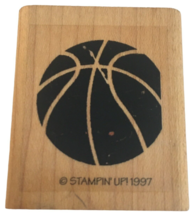 Stampin Up Rubber Stamp Basketball Team Sports Ball Boys Athlete Card Making Art - £3.13 GBP