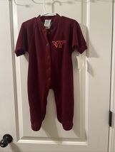 Virginia Tech Hokies Baby Boys Terry-Cloth Feel 1pc Footed Pajamas Sleep - $34.30+