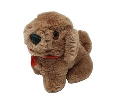 5&quot; Vintage Russ Berrie Chu Chu Brown Puppy Dog Stuffed Animal Plush Toy Lovey - £29.05 GBP