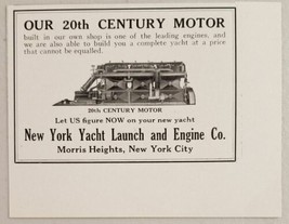 1929 Print Ad 20th Century Marine Motors New York Yacht Launch Morris He... - $9.88