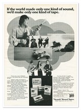Print Ad 3M Scotch Brand Cassette Tapes Vintage 1972 Advertisement - £7.75 GBP