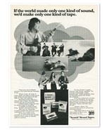 Print Ad 3M Scotch Brand Cassette Tapes Vintage 1972 Advertisement - £7.62 GBP