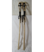 Native American Boy Men&#39;s Seminole Creek Stickball Game Sticks Set 34&quot; Long - $149.41 CAD