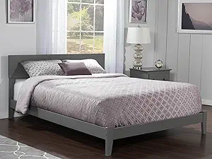 AFI, Orlando, Low Profile Wood Platform Bed, Queen, Grey - $625.99