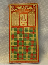 Charley Board Nickle, Quarter, Dollar Punch Out Vtg Game Number Board 63... - £39.83 GBP