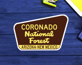Coronado National Forest Arizona New Mexico Sign 3.75&quot; x 2.5&quot; Park Vinyl - $5.24