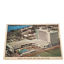 Postcard Fabulous New Deauville Hotel Miami Beach Florida Chrome Posted - £5.64 GBP