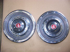 1966 Plymouth Belvedere 14&quot; Hubcaps Oem (2) - £56.65 GBP