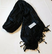 Lane Bryant Women&#39;s Ladies Viscose open scarf neck wrap Black 26&quot; wide NWT - £14.51 GBP