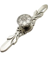 Lot of 12 Brushed Silver Nickel Cabinet Door Knobs w/ Backing Plates Ret... - $79.07 CAD