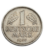 1955-G Allemagne 1 Mark Pièce de Monnaie XF État Km #110 - $330.55