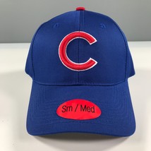 Chicago Cubs Snapback Hat Small Kids Size Blue C Logo Curved Brim Large - £8.19 GBP