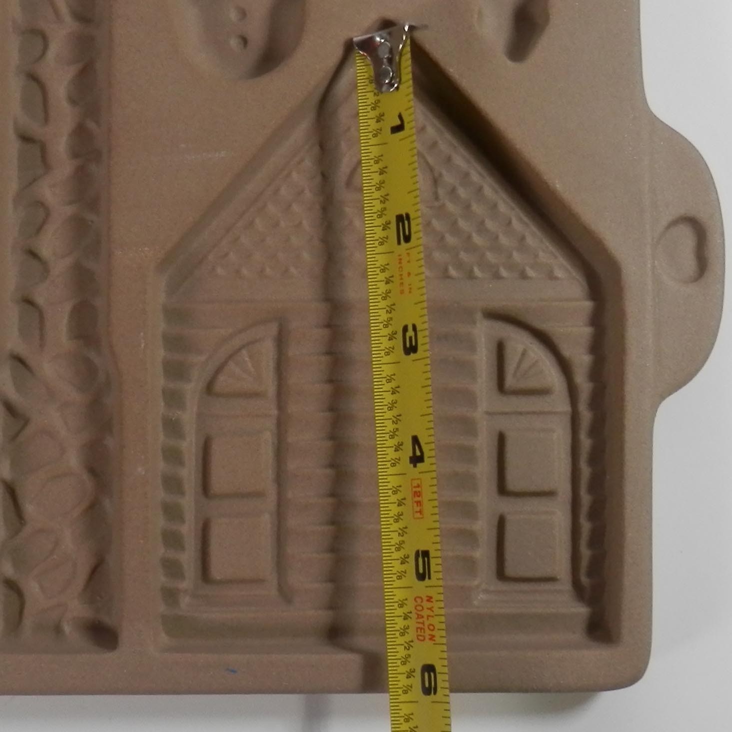 Vtg 1992 Gingerbread House Stoneware Oven Baking Mold Holiday 5.5" Item image 7