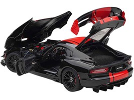2017 Dodge Viper 1:28 Edition ACR Black with Red Stripes 1/18 Model Car by Auto - £215.39 GBP