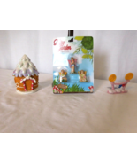 Miniature Fairy &amp; Garden House Figurines And Accessories, 5 Piece Set NEW - $150.79 MXN