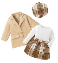 Baby Girls 3-Piece Autumn/Winter Outfit, 2024 Fashion Children&#39;s Suit, S... - $34.64