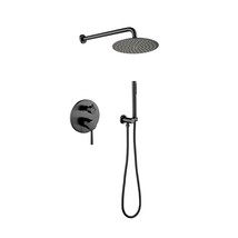 Brushed Gold Shower System: High-Pressure Rain Shower Set - $160.99