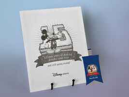 Disney Store 15th Anniversary Cast Member Exclusive Lithograph 2002 - $9.99