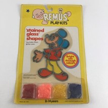 Remus Play Kits Stained Glass Shapes Mickey Mouse Make Bake Vintage 1974... - £38.14 GBP