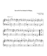 Mozart - Bourree No.11 - $2.00