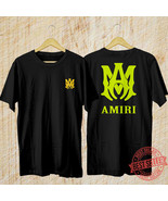 Amiri MA Core Yellow Logo Men&#39;s T-shirt black Size S-5XL - $26.99+