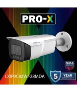 LXIP9C82WI-28MDA IP 8MP/4K 2.8mm 98ft Smart Dual Light Mic WDR Ai Bullet... - $366.19