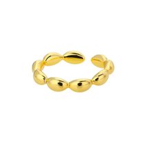 Punk Bead Rings For Women Stainless Steel Gold Geometry Round Adjustable... - £19.66 GBP