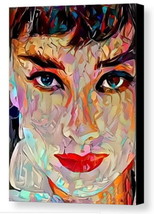 Framed Abstract Audrey Hepburn Face 9X11 Art Print Limited Edition w/signed COA - £15.16 GBP