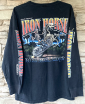 Vintage Ironhorse Saloon Biker Shirt Long Sleeve Henley 2002 Mens LARGE USA - £48.60 GBP