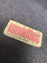 Vintage Isodettes Antibiotic Throat Lozenges Tin Dated 1963 Empty - $5.94
