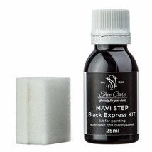 MAVI STEP Black Leather Dye Express Kit with Sponge - 25 ml - £15.72 GBP
