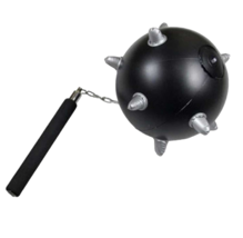 Inflatable SPIKED BALL &amp; CHAIN FLAIL Mace Meteor Hammer Cosplay LARP Pro... - $10.42