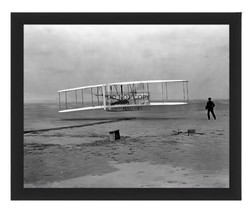 Wright Brothers First Heavier Than Air Flightkitty Hawk 1903 8X10 Framed Photo - £15.43 GBP