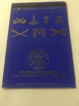 Vintage Matchbook Cover Matchcover 40 Strike US Army Camo Atterbury IN - £3.16 GBP