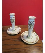 &quot;Zsolnay Pecs”   Art Deco PAIR OF  CANDLE HOLDERS [50-I] - $173.79 CAD