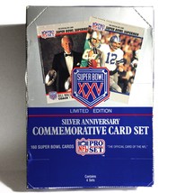 Super Bowl XXV Limited Ed. Pro Set Silver Anniv Commem. Set of (4) 160-Card Sets - £29.60 GBP