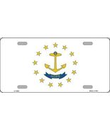 Made in The USA - Rhode Island Flag License Plate, State Flag Aluminum 6... - $8.96