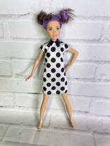 Mattel 2016 Barbie Little Sister Skipper Doll Purple Streaked Hair With Dress - £11.66 GBP