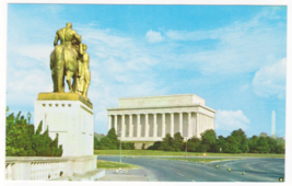 Vtg Postcard-The Lincoln Memorial-Washington D.C.-Street View-Chrome-DC1 - £1.56 GBP