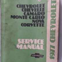 Vintage 1977 Chevrolet Chevelle Camaro Monte Carlo Nova Corvette Service Manual - $31.09