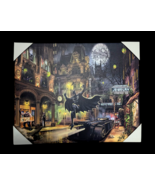 Thomas Kinkade Batman The Dark Knight Gotham City Crime Wrapped Canvas 2... - $74.63 CAD