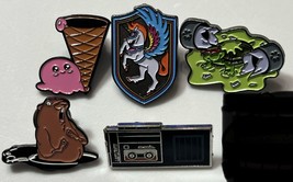 5 Loot Crate Collectible Exclusive Pins Lot Of Enamel Pins Stranger Things TMNT - £3.21 GBP