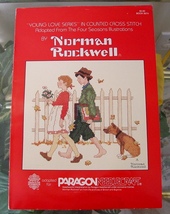 Norman Rockwell-Young Love Series-Four Seasons-4 Counted Cross Stitch Pa... - $9.99